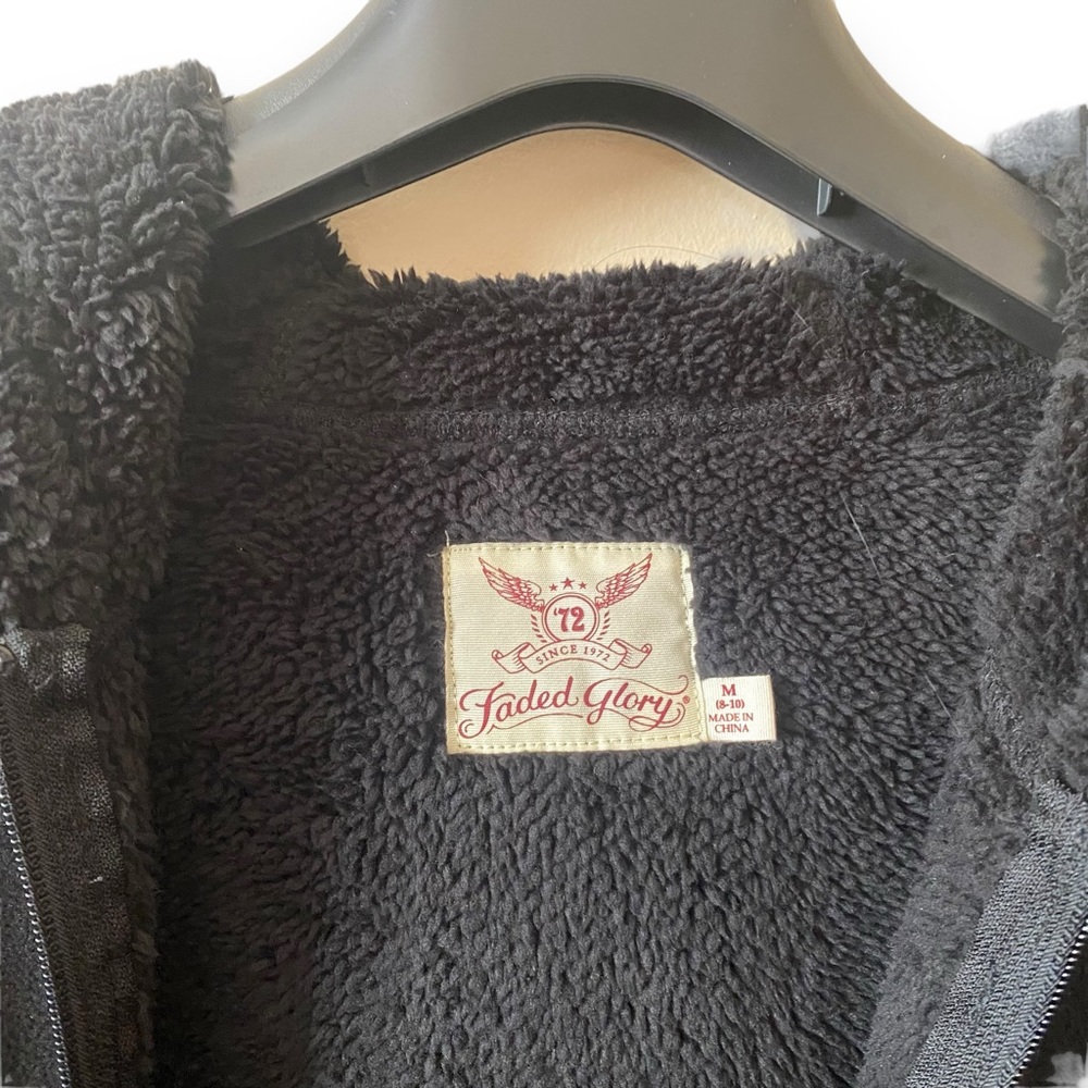 NWOT Faded Glory Faux Shearling Longer Jacket size Medium - Picture 4 of 6
